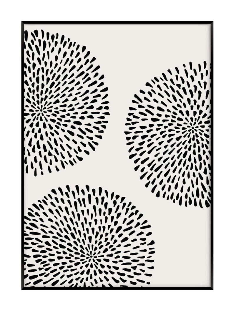Abstract Dotted Circles Print Akua Home