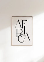 Load image into Gallery viewer, Africa Text Print Akua Home