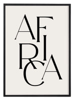 Load image into Gallery viewer, Africa Text Print