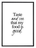 Load image into Gallery viewer, Taste And See Print