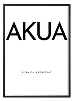 Load image into Gallery viewer, Akan Female Name Print: Adwoa - Akosua