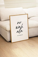 Load image into Gallery viewer, No Wahala Print - White