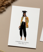 Load image into Gallery viewer, Black Girl Graduation Greeting Card Akua Home