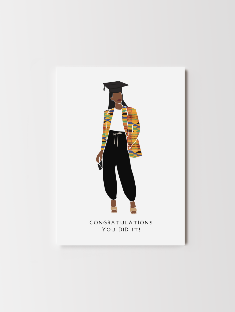 Black Girl Graduation Greeting Card Akua Home