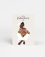 Load image into Gallery viewer, Black Girl Valentine's Day Card Akua Home