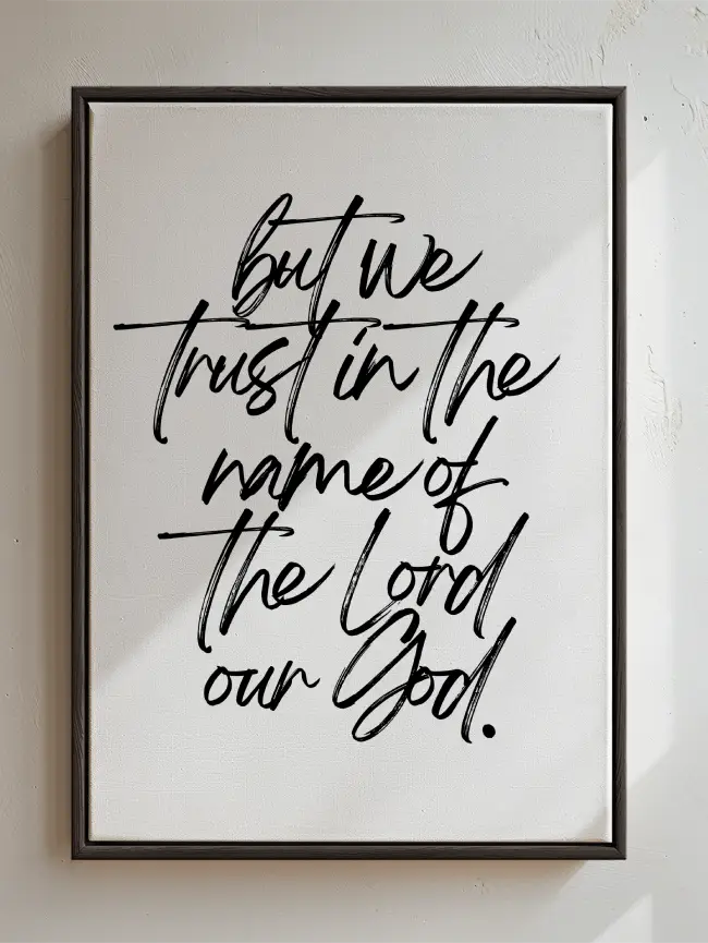 But We Trust In the Name - Canvas Art