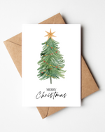 Load image into Gallery viewer, African Watercolour Christmas Tree Card