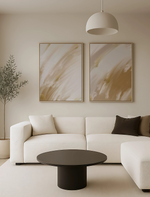 Load image into Gallery viewer, Abstract Golden Delight Set of 2 - Canvas Art