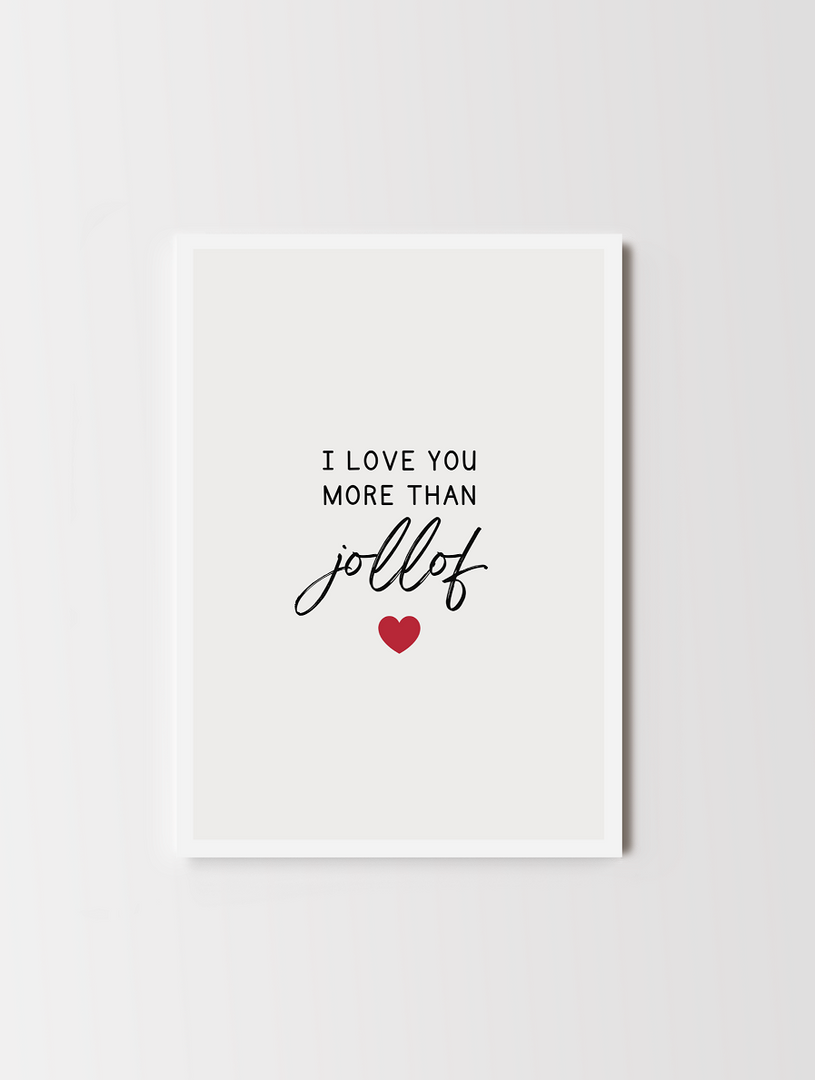 More Than Jollof African Valentine's Card Akua Home
