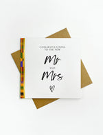 Load image into Gallery viewer, African Mr & Mrs Wedding Card Nr.2