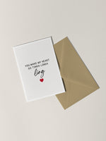 Load image into Gallery viewer, You Make My Heart African Valentine's Card Akua Home
