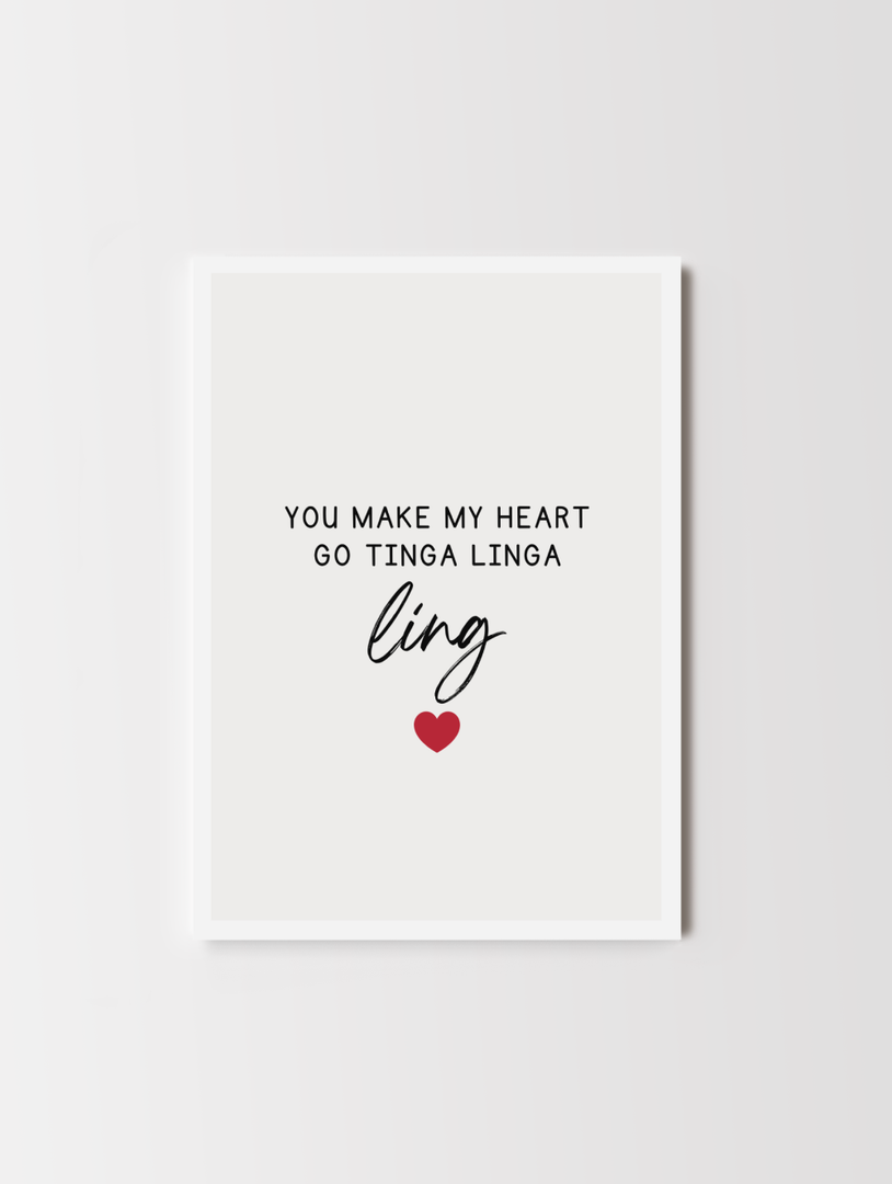 You Make My Heart African Valentine's Card Akua Home