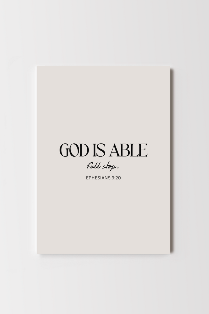 God Is Able Print