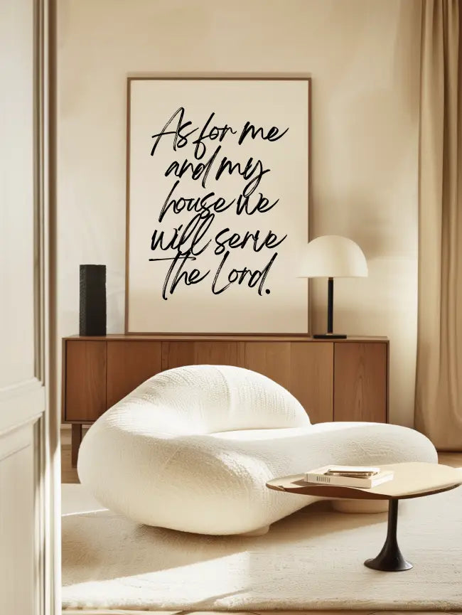 As For Me And My House - Canvas Art