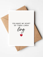 Load image into Gallery viewer, You Make My Heart African Valentine's Card