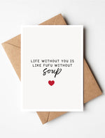 Load image into Gallery viewer, Life Without You African Valentine's Day Card