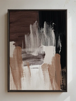 Load image into Gallery viewer, Abstract Strokes Chocolate Set of 2 - Canvas Art