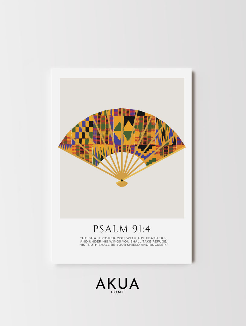 Kente Fan Print Art Print Gift Box