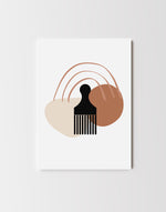 Load image into Gallery viewer, Abstract Afro Comb Print Akua Home 
