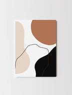 Modern abstract wall art with Afro-inspired shapes and a dynamic layout