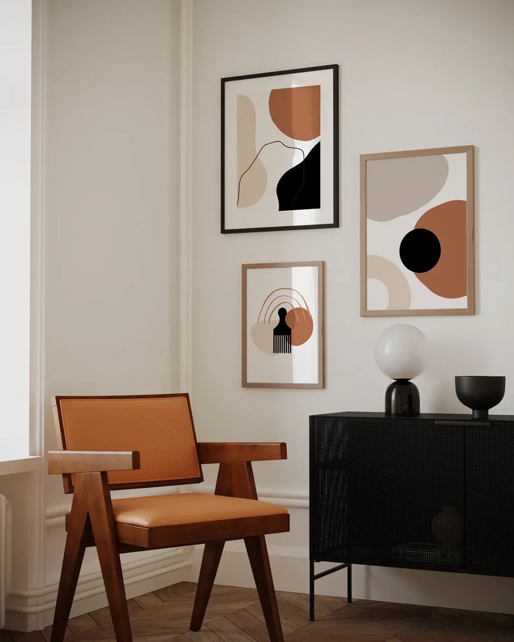 Abstract Afro Shapes Print Nr.3 Akua Home 