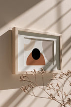 Abstract shapes artwork with cultural influence and contemporary styling