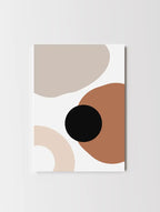 Abstract Afro shapes artwork with organic forms and flowing lines
