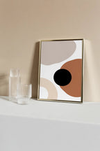 Modern Afro-inspired shapes artwork with a bold yet minimal design