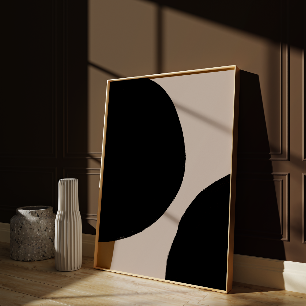 Abstract Black Shapes Nr.2 Akua Home 