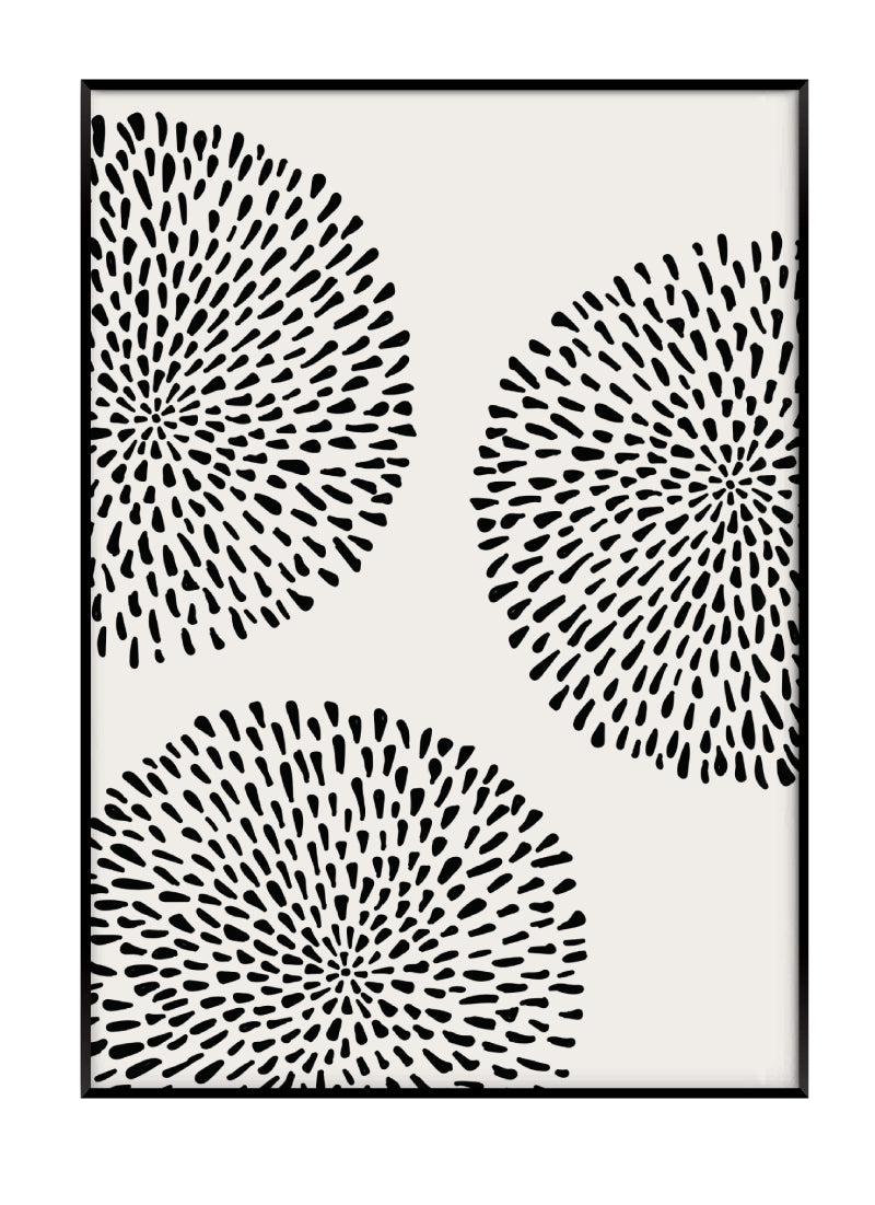 Abstract Dotted Circles Print Akua Home 
