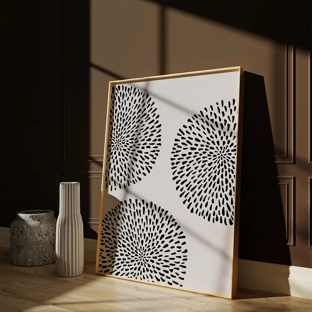 Abstract Dotted Circles Print Akua Home 