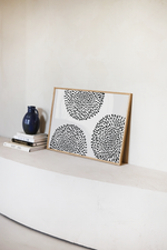 Load image into Gallery viewer, Abstract Dotted Circles Print Akua Home 
