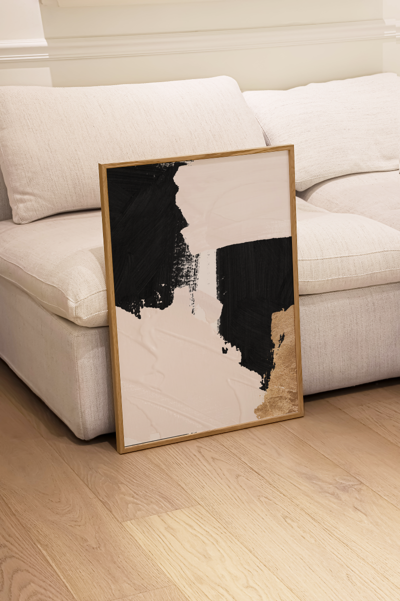 Abstract Gold Dust Print Nr. 3 Akua Home 