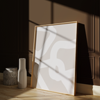 Modern abstract wall art with paint strokes inspired by African art