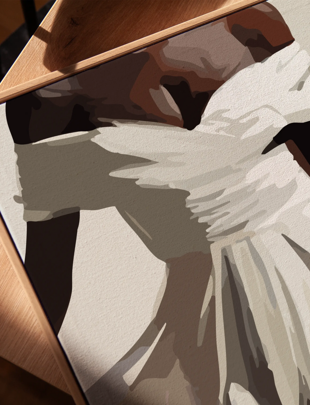 Abstract Lady In Dress - Canvas Art