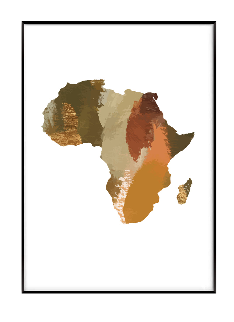 Africa Paint Strokes Print Akua Home 