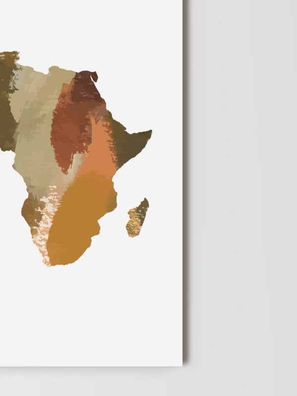 Africa Paint Strokes Print Akua Home 
