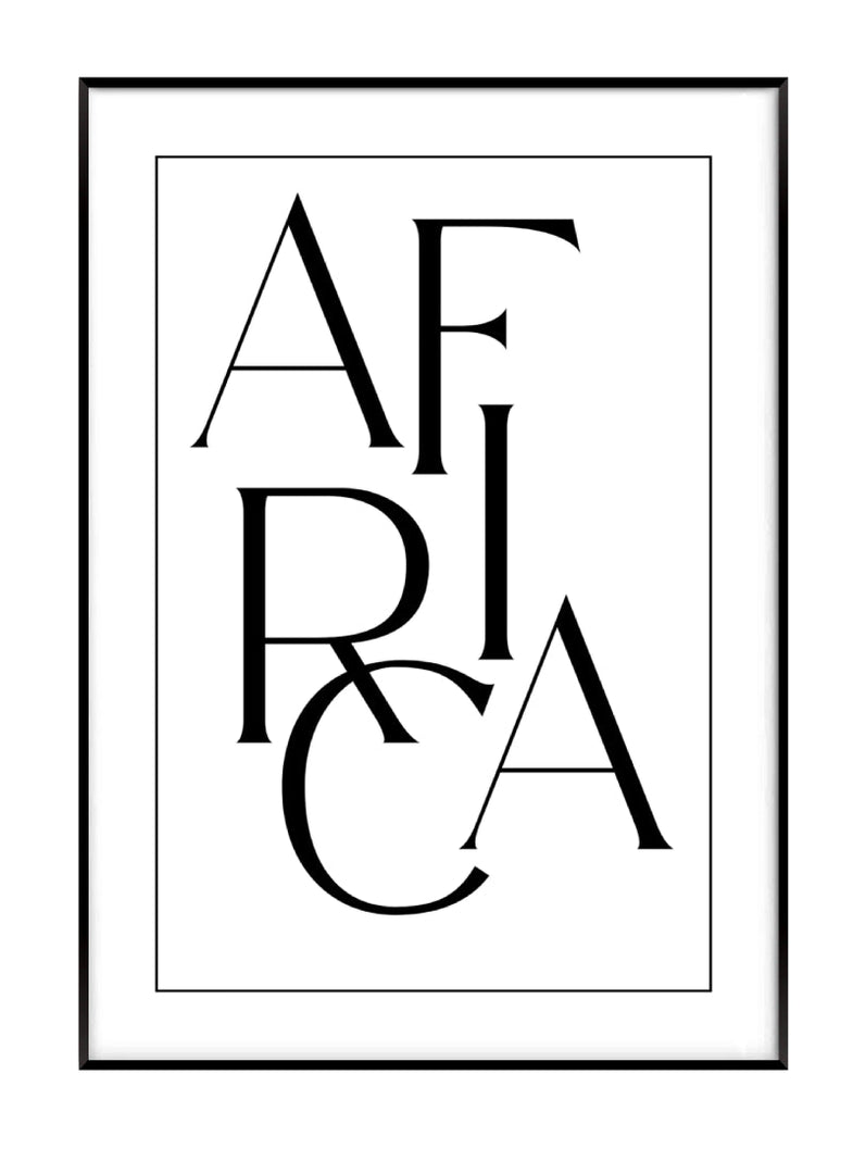 Africa Text Print Nr.2 Akua Home 