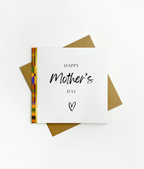 Alternate African Mother’s Day card with clean typography and warm colour palette