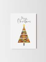 Load image into Gallery viewer, African Kente Christmas Tree Card Akua Home 
