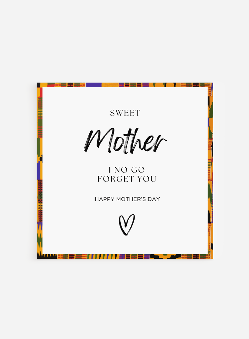 African Sweet Mother's Day Card Akua Home 