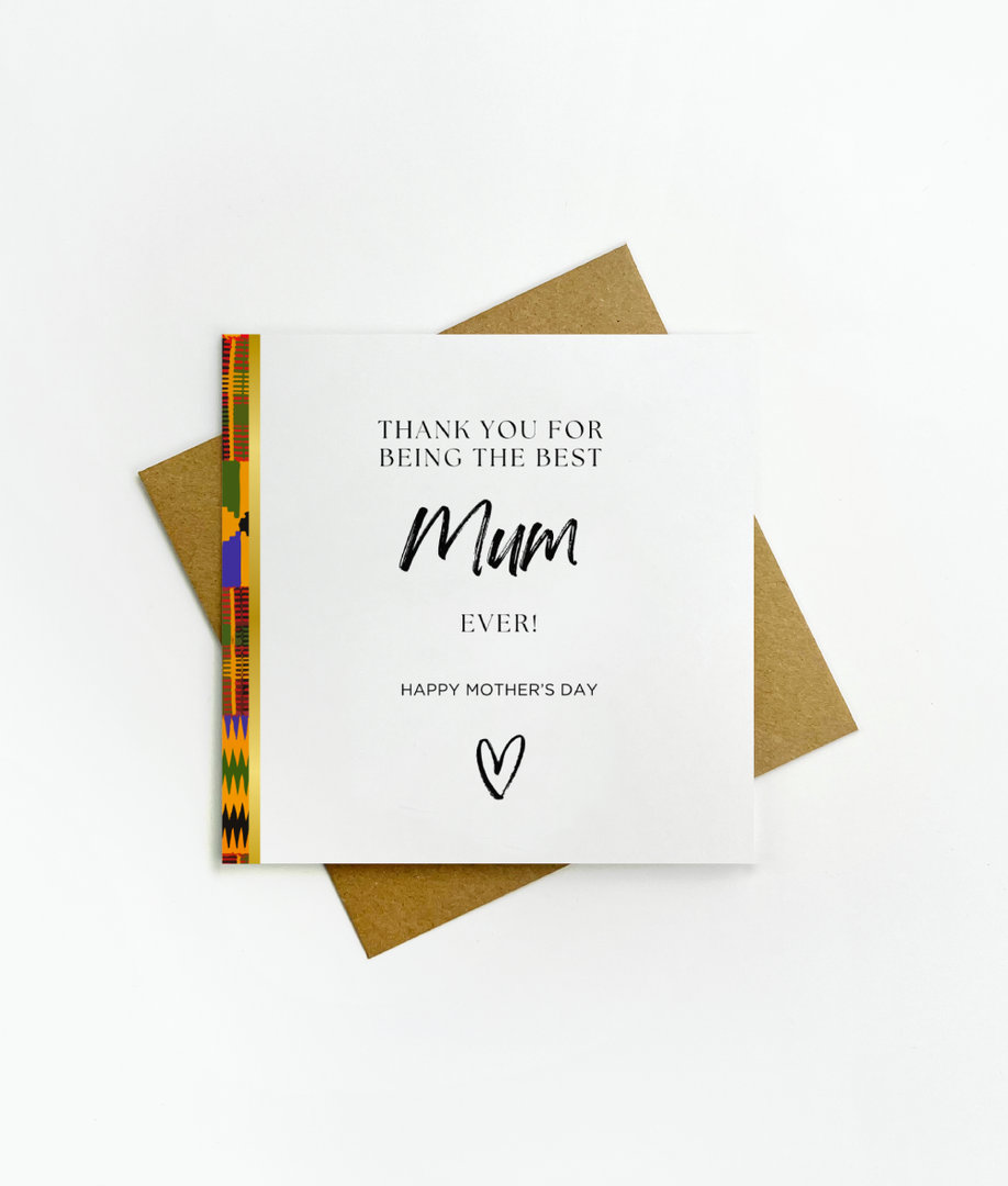 African 'Thank You' Mother's Day Card Akua Home 