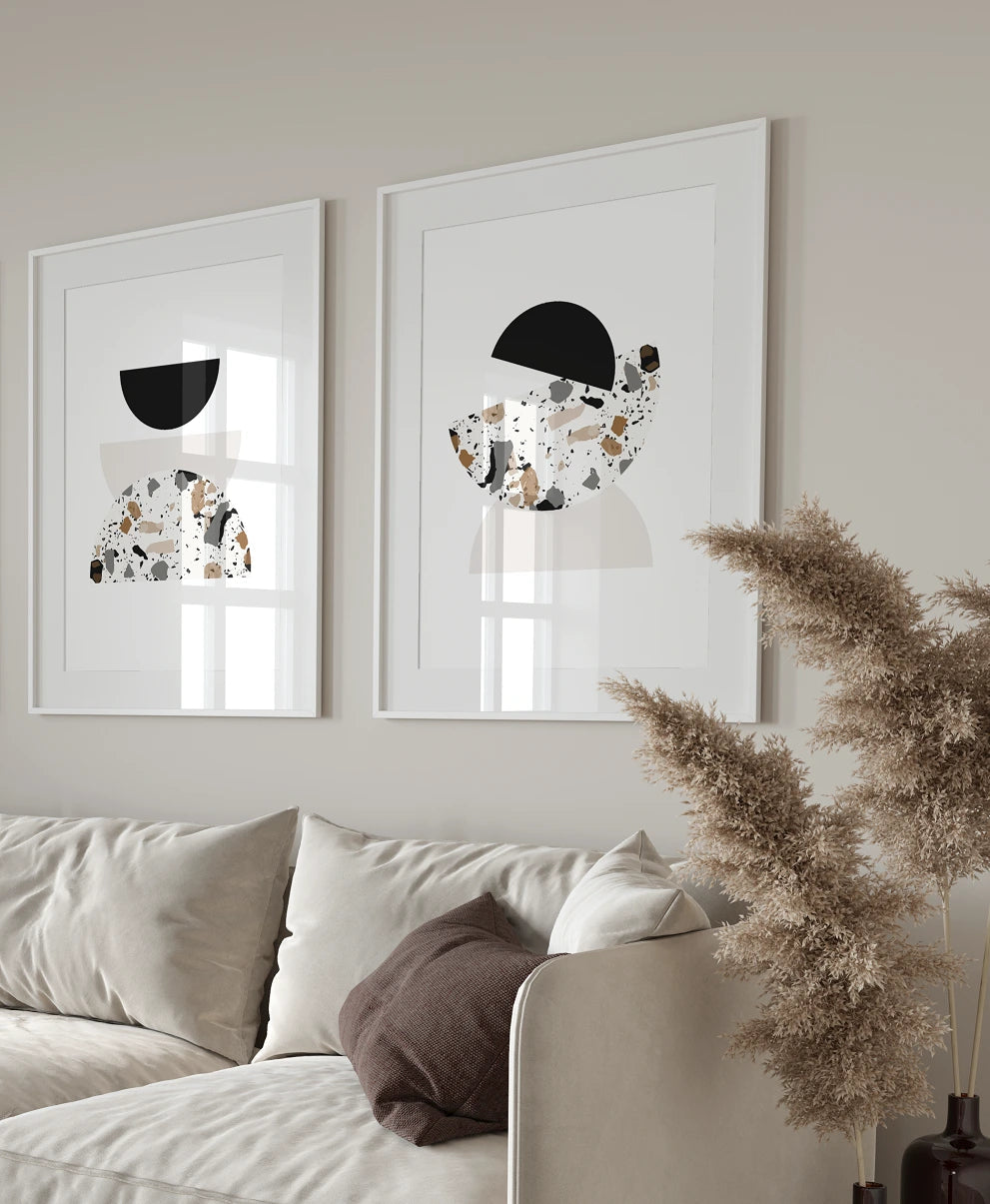 Afro Terrazzo Half Circles Akua Home 