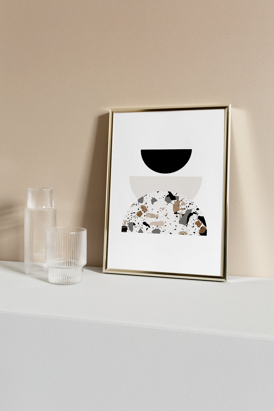 Afro Terrazzo Half Circles Akua Home 