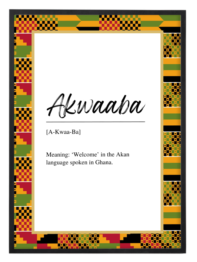 Kente Akwaaba Print