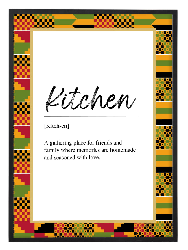 Kente Kitchen Print