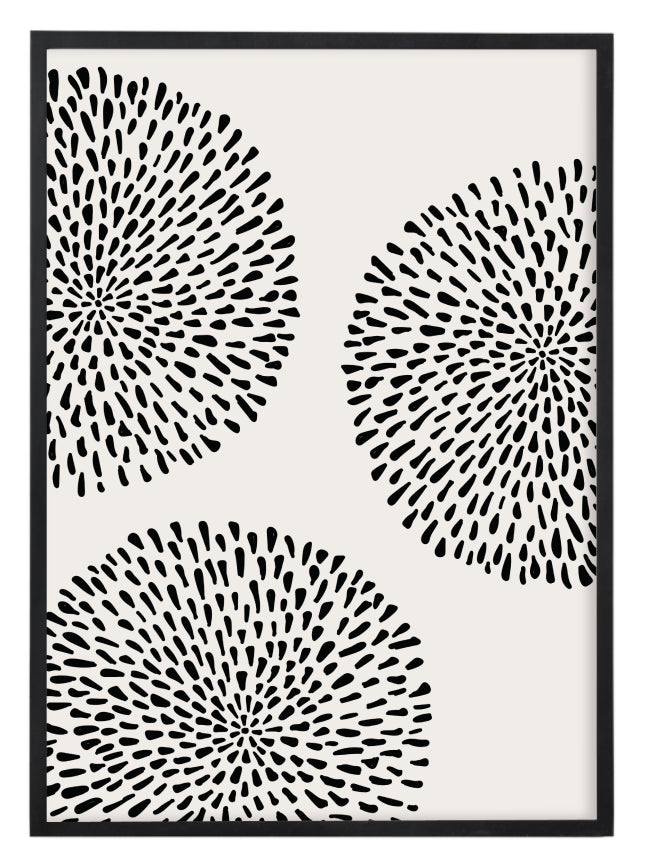 Abstract Dotted Circles Print