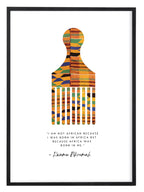 Homepage visual featuring African-inspired wall art displayed in a modern interior