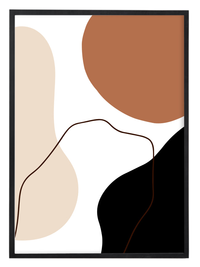 Abstract Afro Shapes Print