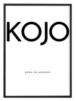 Load image into Gallery viewer, Akan Male Names Print: Kojo - Kwasi
